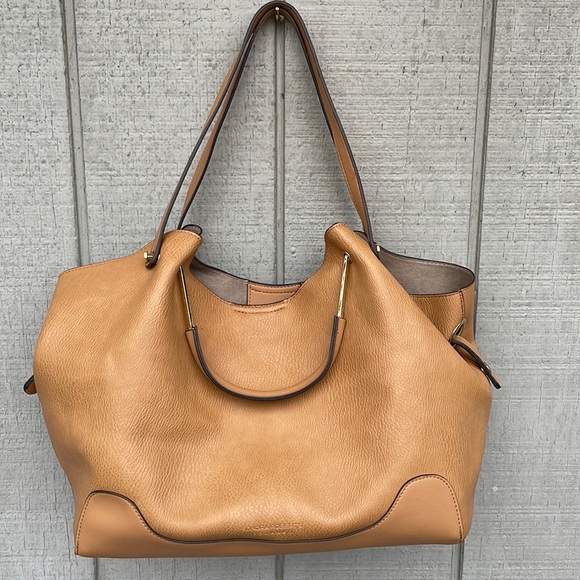 Sondra Roberts Bags Sondra Roberts Squared Faux Leather Camel Shoulderbag Poshmark